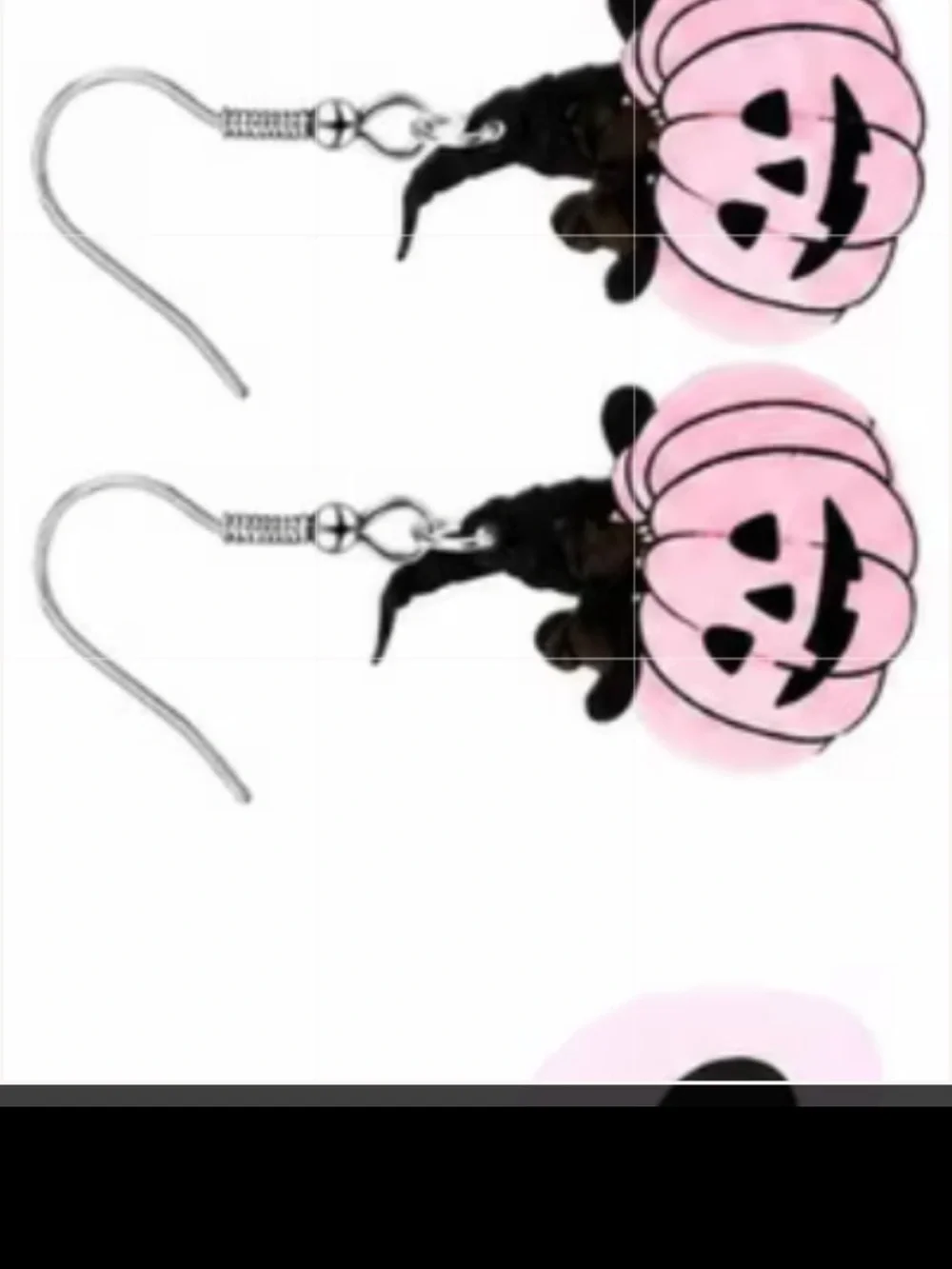 NWT Private Label Pink Pumpkin Witch Hat Dangle Earrings for Women and Kids NEW